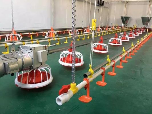 قطر 60 مم مزرعة دواجن آلة تغذية الصلب المجلفن