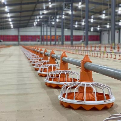 Dia 45mm معدات مزرعة الدواجن تغذية الأنابيب الصلب المجلفن لمنتجات الفراريج