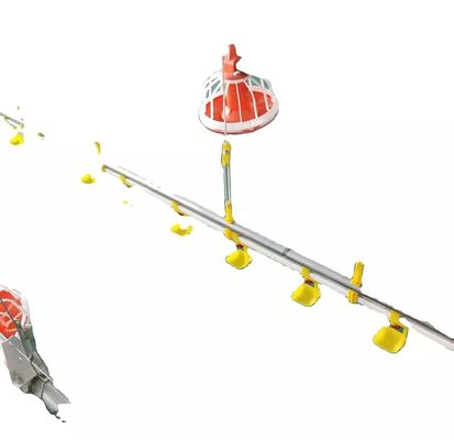 آلة تربية الدواجن HX 0.75KW D45 نظام تغذية الدجاج اللاحم